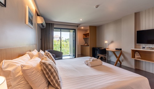 Habitación Deluxe, 1 cama de matrimonio grande, balcón