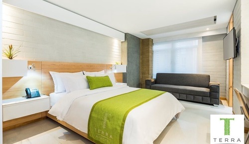 Habitación Confort doble, 1 cama de matrimonio con sofá cama