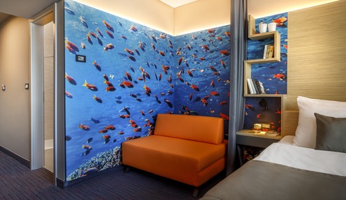 Habitación familiar, habitaciones comunicadas, vistas al mar (Superior)