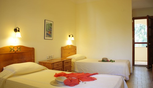 Habitación básica con 1 cama doble o 2 individuales
