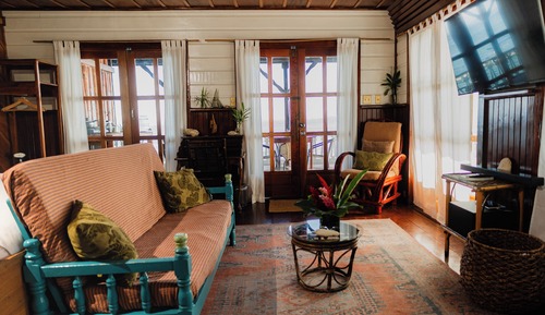 Habitación Deluxe, varias camas, cocina básica, vistas al mar