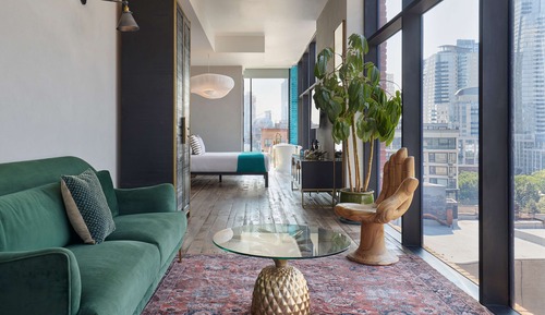 Suite estudio, vistas a la ciudad