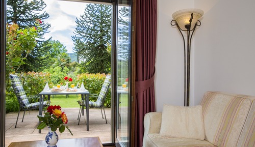 Habitación triple Confort, vistas al jardín