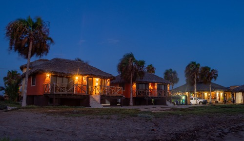 Cabaña, frente a la playa