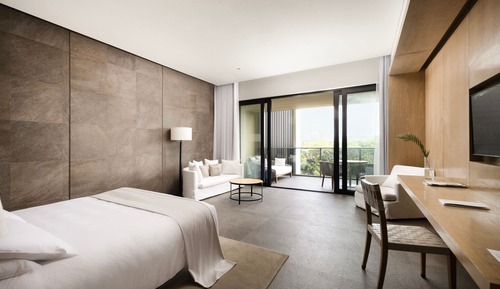 Habitación, 1 cama de matrimonio grande, balcón, vistas al mar