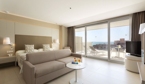 Habitación junior, terraza, vistas al mar