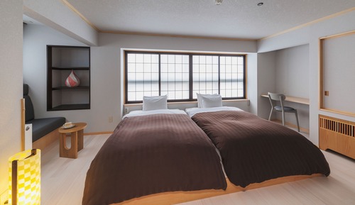 Habitación Deluxe con 2 camas individuales, 1 habitación (Japanese Western Style, 3 Futons)