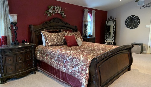 Habitación de luna de miel doble, 1 cama de matrimonio grande, bañera de hidromasaje
