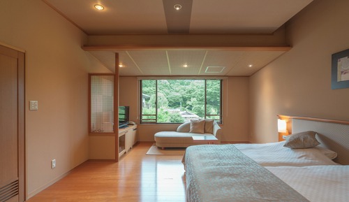 Habitación tradicional, vistas al jardín (Japanese Style, Semi Open-air bath)