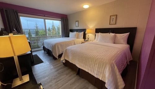 Habitación Deluxe, 2 camas de matrimonio, balcón, vistas al mar