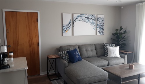 Suite exclusiva, 1 cama de matrimonio grande con sofá cama, cocina, vistas al mar
