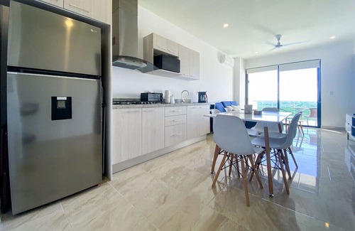 Ejidal Condominio | Apartment w/great view, pool, gym, tennis, parking
