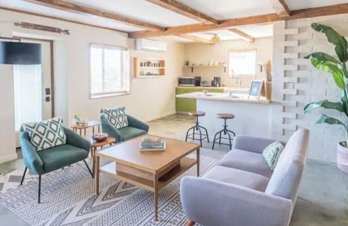Twentynine Palms Casa | NEW! Twilite Cactus Villa @ Joshua Tree - Pool, HotTub, FirePit & Outdoor Shower