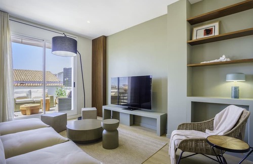 Centro de Sitges Apartamento | Sitges Spaces Mediterranean Penthouse-2 B.R. / 2 Baths / Terrace- Up to 4 People