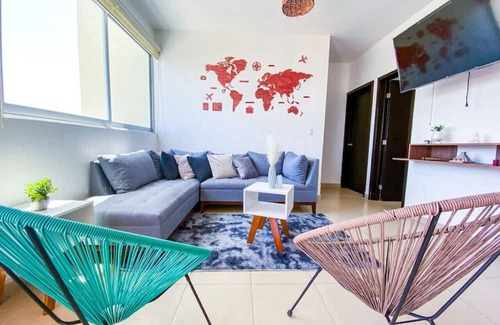 Puerto Juarez Apartamento | Charming 2BD PH w/Large Terrace Great for Families