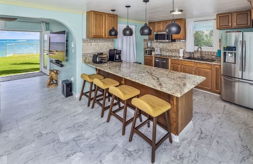 Kahuku Casa | Jewel of Hawaii:Beachfront Estate w/Pvt Beach🏖️Snrkl Reef,JurassicPark FilmSite