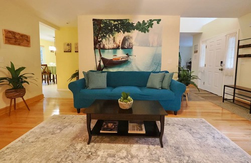 Pocono Lake Casa | Pocono Lake Getaway: Pool, Tennis, and Basketball!