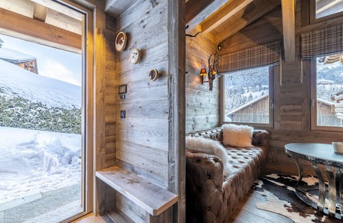 Megeve Chalet De Esquí | CHALET GRAND PARADIS, comfort, refinement, 7 bedrooms, cinema, SPA, near center