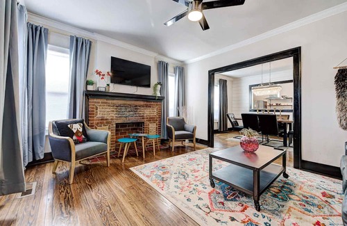 Lincoln Terrace Casa | Lincoln Tudor – 3 en 1 - cerca de OU Med, Bricktown, Arena