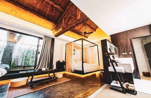 Lintong District Cama Y Desayuno | BIG HOUSEliyugewenquantingyuanxiaozhu
