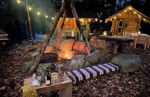 Winona Cabina | Private cabin and spa in the woods! Pet Friendly!
