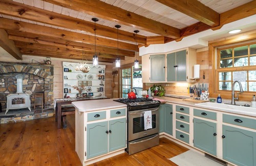 Brevard Cabina | Cozy & Secluded Cabin w/Private Waterfalls, Streams, & Wi-Fi! Pets OK!