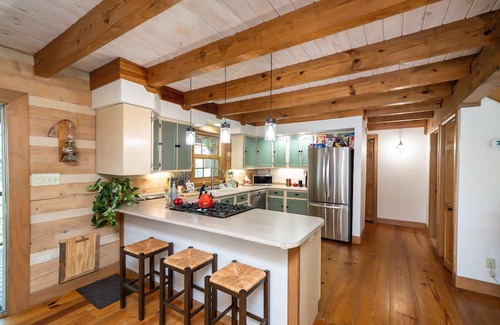 Brevard Cabina | Cozy & Secluded Cabin w/Private Waterfalls, Streams, & Wi-Fi! Pets OK!