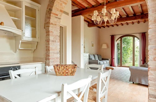 Toiano Villa | Villa 'La Colonica Ii' with Shared Pool, Private Garden and Wi-Fi