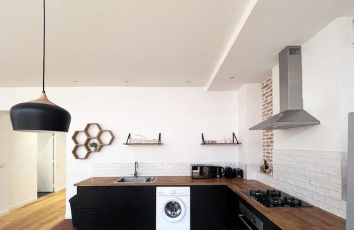 19th Arrondissement Apartamento | Urban Flat 186 - Spacious 3 Bedroom Flat in Paris