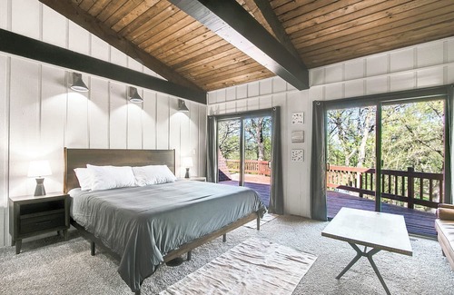 Bull Valley Casa | Private A-Frame on 5 Acres with a Fishing Pond and Rock Wall