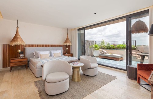 Centro de la ciudad de Tulum Complejo | Seashore Solace 3 Bedrooms | 3 Baths | 6 Guests