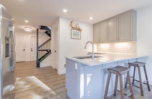 Grand Bend Chalet De Esquí | Beachfront rooftop patio, hot tub, sleeps 14, 2 BBQ, private new house