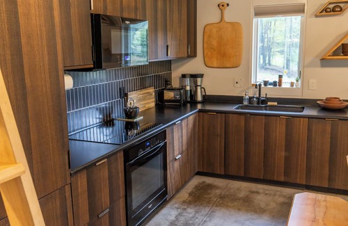 Thompson Ridge Cabina | The Pond House - An award winning, modern cabin within the Catskills forest.