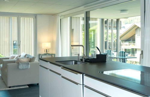Spiez Apartamento | Nice apartment for 4 guests with WIFI, TV, balcony and parking