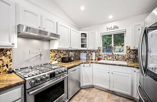 Coeur d'Alene Casa | Lake View Escape w/ Patio, Balcony, Fire pit & BBQ