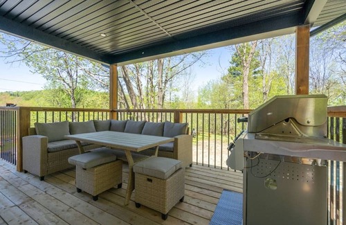 Stanstead Township Casa | Verdē-Magog-SPA-10 personnes-Accès au lac