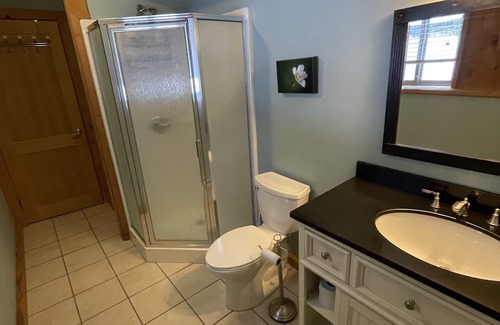 Squamish-Lillooet Regional District Cabina | Cozy mountain cabin retreat steps to trails and beautiful Gun Lake.