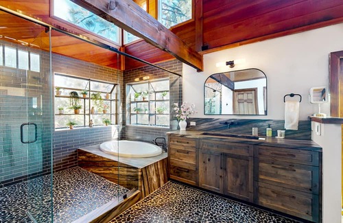 Crystal Bay Casa | Treetop hideaway in Incline/Crystal Bay with game room & lake-view loft & decks