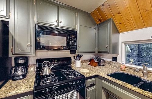 Crestline Casa | Enchanting lake retreat with fireplace, games, & great deck views - dog-friendly