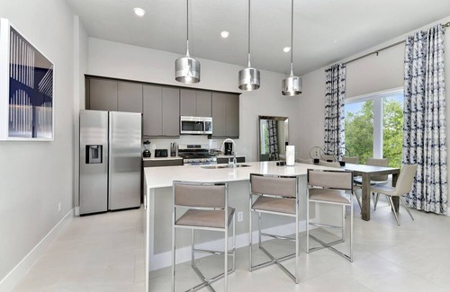 Reunion Casa | Spacious Modern Condo with Pool Table, Rooftop Terrace and Large Loft. Reunion Resort Water Park Access near Disney at Spectrum Resort Orlando by Rentyl - B31 #234