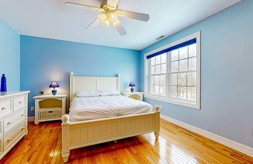 Pine River Pond Casa | Quiet charmer with lake views, large deck, grill, fully stocked kitchen, & W/D