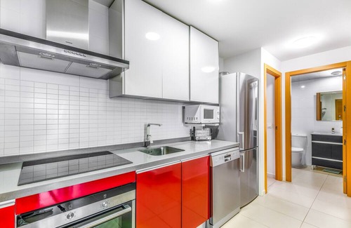 Mil Palmeras Apartamento | Apartment 'Gran Terraza Vistas Mar' with Shared Pool, Wi-Fi and Air Conditioning