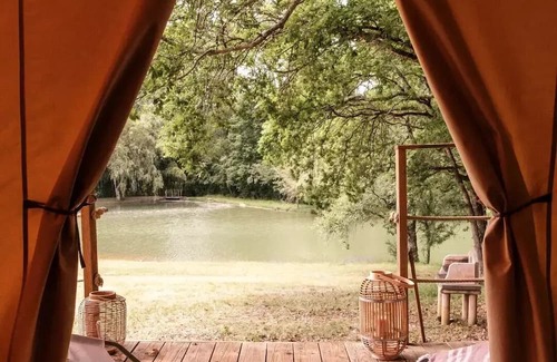 Coux-et-Bigaroque-Mouzens Chalet De Esquí | Camping Inspire Villages Séveilles - Signature Spa Chalet 3 Rooms 4 People Air Conditioned