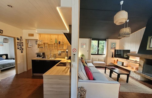 Sainte-Eulalie-en-Born Chalet De Esquí | Jolie Maison en Bardage Bois Dans un Environnement Calme et Boisé