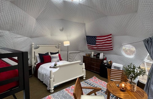Brevard Apartamento | Yurt Experience - Hot Tub - Creekside - Private Pond-