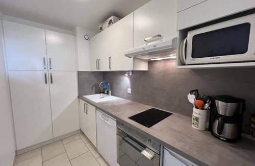 La Salle-les-Alpes Apartamento | 50m from resort center, 8th floor, view ski slopes, balcony, tv, ski locker, 38m², Serre Chevalier