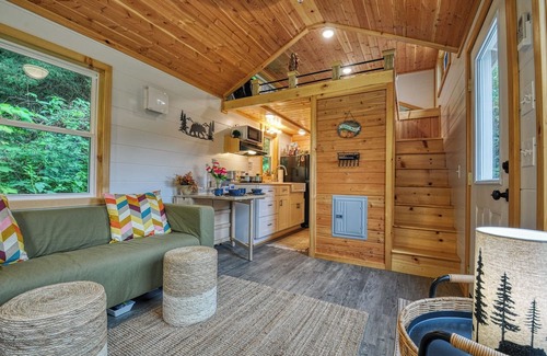Newport Cabina | The Leconte Tiny Home Overlooking the Pigeon River