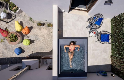 Filaki Villa | New Villa with Heated Pool, Jacuzzi, Gym & Dreamy Views