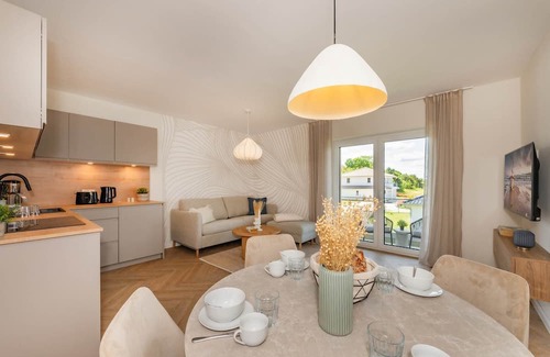 Ueckeritz Apartamento | High-quality vacation home "Domizil zum Lerchengrund 05" in Ückeritz with balcony and