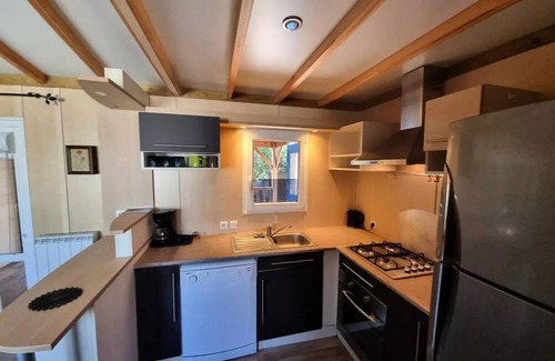 Meschers-sur-Gironde Chalet De Esquí | Chalet 58m² - 3 bedrooms - 2 bathrooms - covered terrace + Air conditioning + TV + LV + oven* 6 people